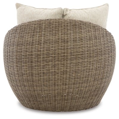 Danson Swivel Lounge with Cushion (Set of 2) - Beige Chair Set modern furniture Contempo Furniture