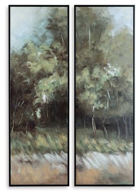 Dansot Wall Art (Set of 2) - Green | Ashley Furniture
