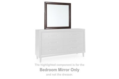 Dantenton Bedroom Mirror - Dark Brown Mirror modern furniture Contempo Furniture