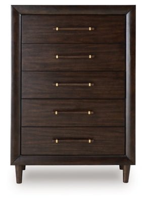 Dantenton Chest of Drawers - Dark Brown Accent Chest modern furniture Contempo Furniture