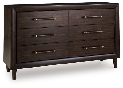 Dantenton Dresser - Dark Brown Dresser modern furniture Contempo Furniture