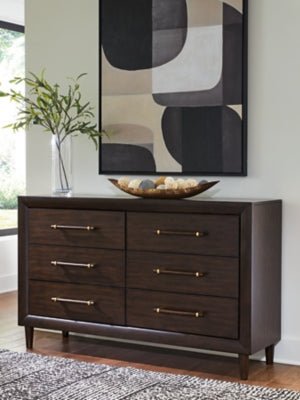 Dantenton Dresser - Dark Brown Dresser modern furniture Contempo Furniture