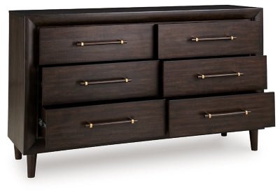 Dantenton Dresser - Dark Brown Dresser modern furniture Contempo Furniture