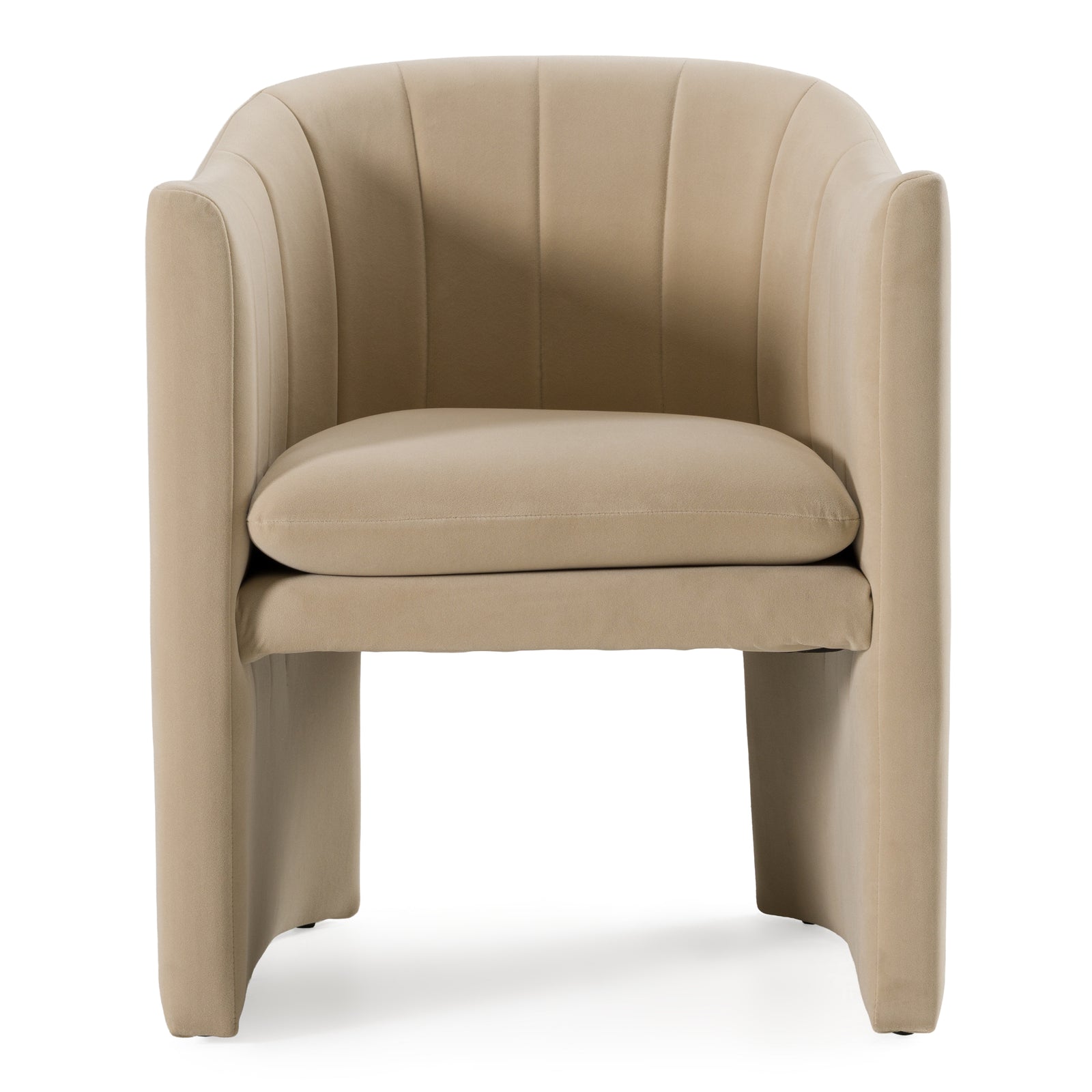 Danube - Modern Beige Fabric Dining Chair