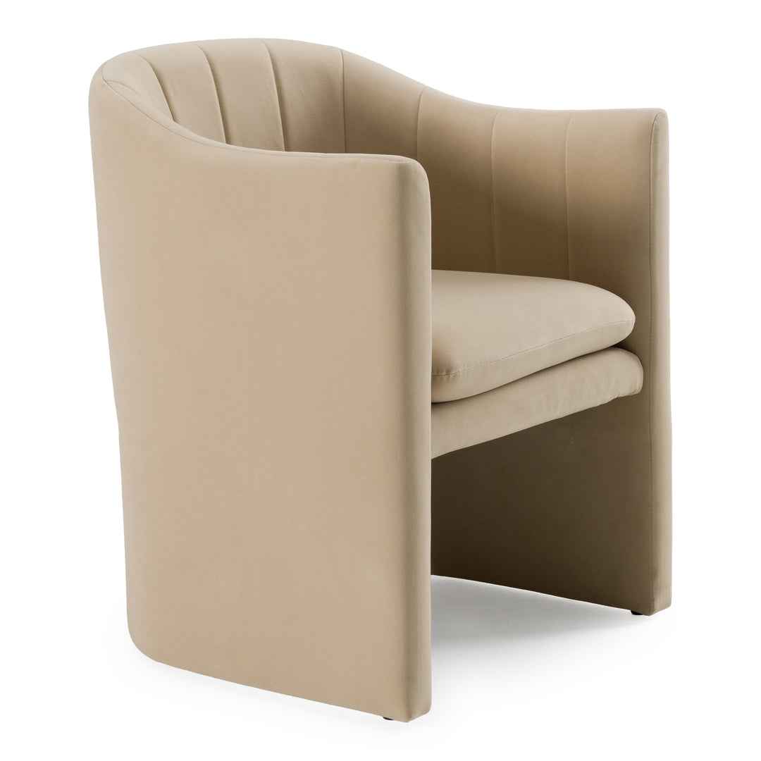 Danube  Modern Beige Fabric Dining Chair