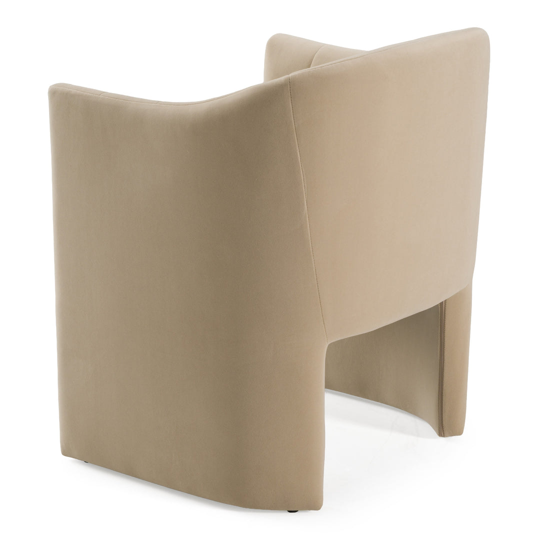 Danube  Modern Beige Fabric Dining Chair