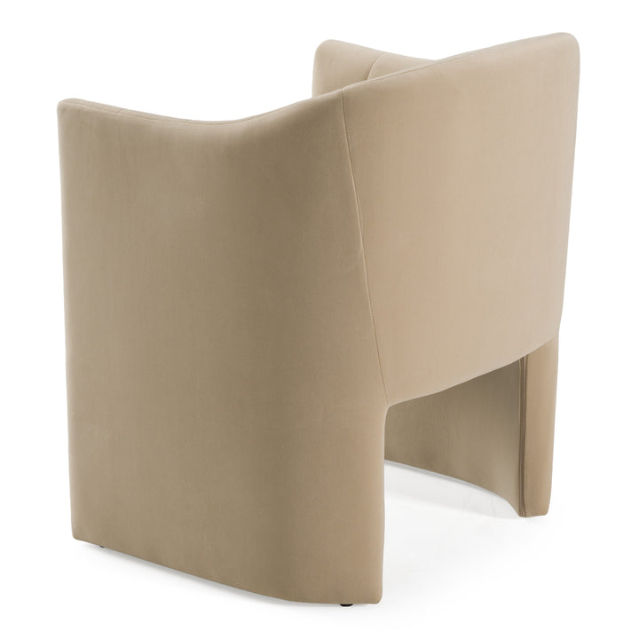 Danube  Modern Beige Fabric Dining Chair