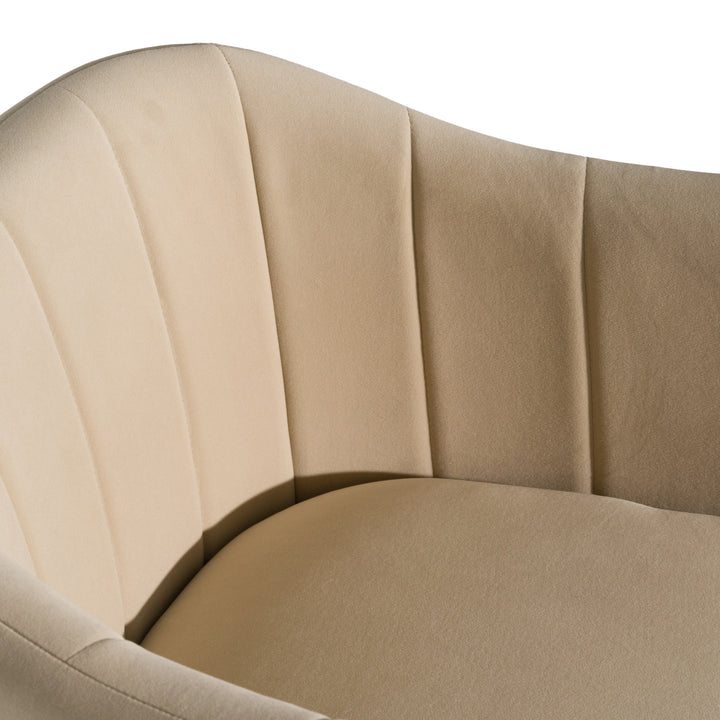 Danube - Modern Beige Fabric Dining Chair