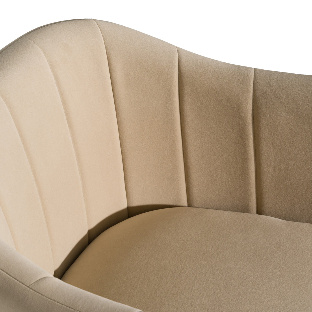 Danube  Modern Beige Fabric Dining Chair