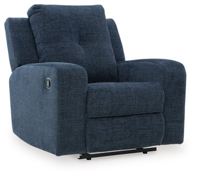 Danum Recliner - Blue Reclining Chair modern furniture Contempo Furniture