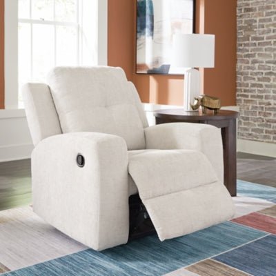 Danum Recliner - White Reclining Chair modern furniture Contempo Furniture