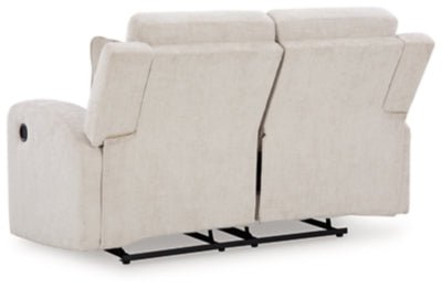 Danum Reclining Loveseat - White Reclining Loveseat modern furniture Contempo Furniture