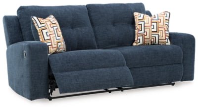 Danum Reclining Sofa - Blue Reclining Sofa modern furniture Contempo Furniture