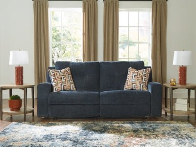 Danum Reclining Sofa - Blue Reclining Sofa modern furniture Contempo Furniture