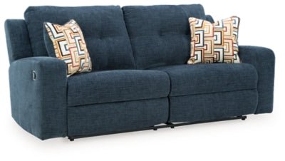 Danum Reclining Sofa - Blue Reclining Sofa modern furniture Contempo Furniture