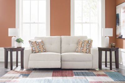 Danum Reclining Sofa - White Reclining Sofa modern furniture Contempo Furniture
