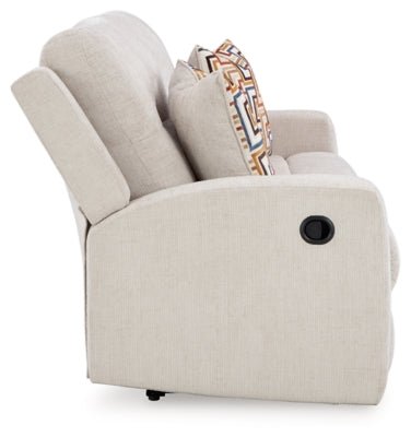 Danum Reclining Sofa - White Reclining Sofa modern furniture Contempo Furniture