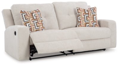 Danum Reclining Sofa - White Reclining Sofa modern furniture Contempo Furniture