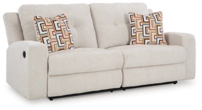 Danum Reclining Sofa - White Reclining Sofa modern furniture Contempo Furniture
