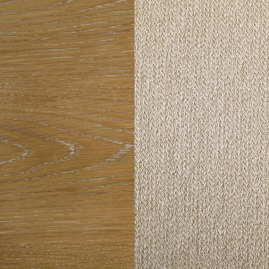 Danvers - 5 Piece Dining Table Set - Brown Oak And Beige 5 - Piece Dining Room Set modern furniture Contempo Furniture