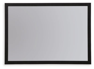 Danziar Bedroom Mirror - Black Mirror modern furniture Contempo Furniture