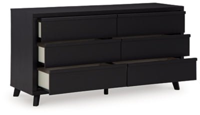 Danziar Dresser - Black Dresser modern furniture Contempo Furniture