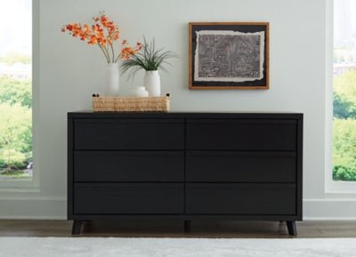 Danziar Dresser - Black Dresser modern furniture Contempo Furniture