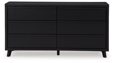 Danziar Dresser - Black Dresser modern furniture Contempo Furniture