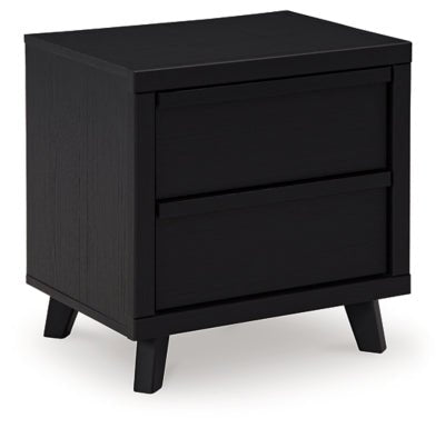 Danziar Nightstand - Black | Ashley Furniture