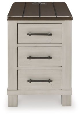 Darborn Chairside End Table - Dark Gray End Table modern furniture Contempo Furniture