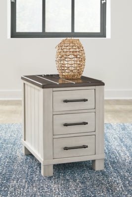 Darborn Chairside End Table - Dark Gray End Table modern furniture Contempo Furniture