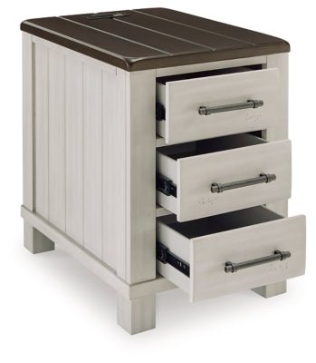 Darborn Chairside End Table - Dark Gray End Table modern furniture Contempo Furniture