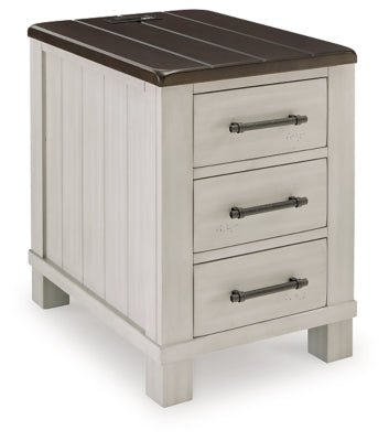 Darborn Chairside End Table - Dark Gray End Table modern furniture Contempo Furniture