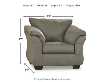 Darcy Chair - Dark Gray Arm Chair modern furniture Contempo Furniture