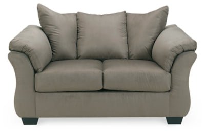 Darcy Loveseat - Dark Gray Stationary Loveseat modern furniture Contempo Furniture
