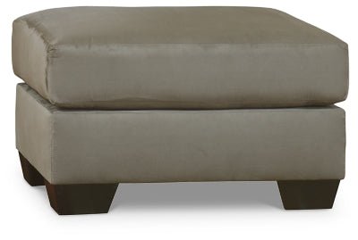 Darcy Ottoman - Dark Gray Upholstered Ottoman modern furniture Contempo Furniture
