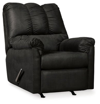 Darcy Recliner - Black Rocker Chair modern furniture Contempo Furniture
