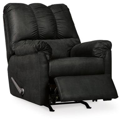 Darcy Recliner - Black Rocker Chair modern furniture Contempo Furniture