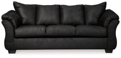 Darcy Sofa - Black Stationary Sofa modern furniture Contempo Furniture