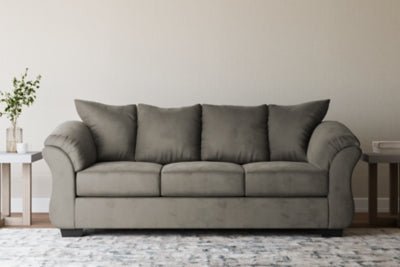 Darcy Sofa - Dark Gray Stationary Sofa modern furniture Contempo Furniture