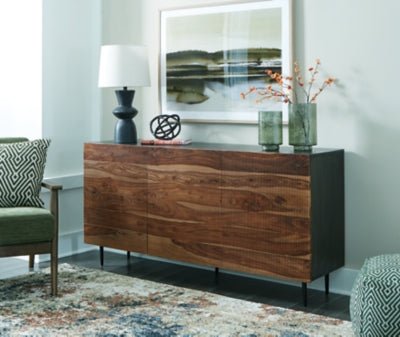 Darrey Accent Cabinet - Dark Brown Accent Cabinet modern furniture Contempo Furniture