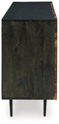 Darrey Accent Cabinet - Dark Brown Accent Cabinet modern furniture Contempo Furniture