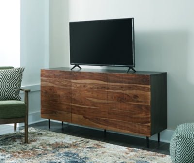 Darrey Accent Cabinet - Dark Brown Accent Cabinet modern furniture Contempo Furniture