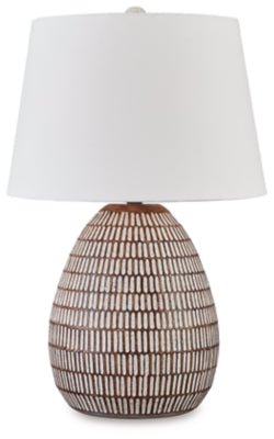 Darrich Table Lamp - Beige Table Lamp modern furniture Contempo Furniture
