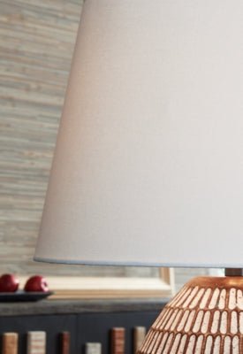 Darrich Table Lamp - Beige Table Lamp modern furniture Contempo Furniture