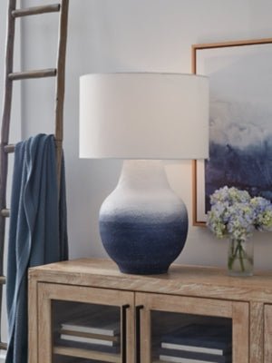 Dashland Table Lamp - Blue Table Lamp modern furniture Contempo Furniture