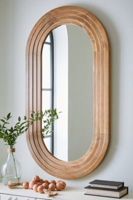 Daverly Accent Mirror - Light Brown Accent Mirror modern furniture Contempo Furniture