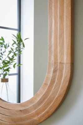 Daverly Accent Mirror - Light Brown Accent Mirror modern furniture Contempo Furniture