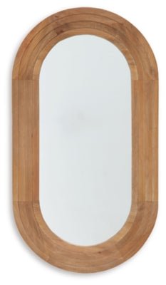 Daverly Accent Mirror - Light Brown Accent Mirror modern furniture Contempo Furniture