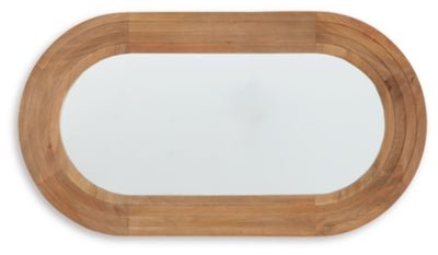 Daverly Accent Mirror - Light Brown Accent Mirror modern furniture Contempo Furniture